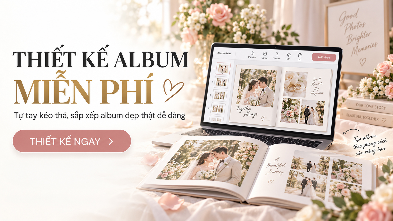 App thiết kế album photobook miễn phí